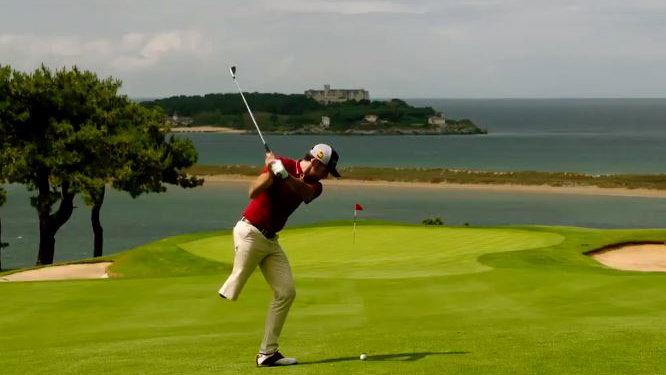 Golf fans inspired by European Tour video of golfer playing with one leg